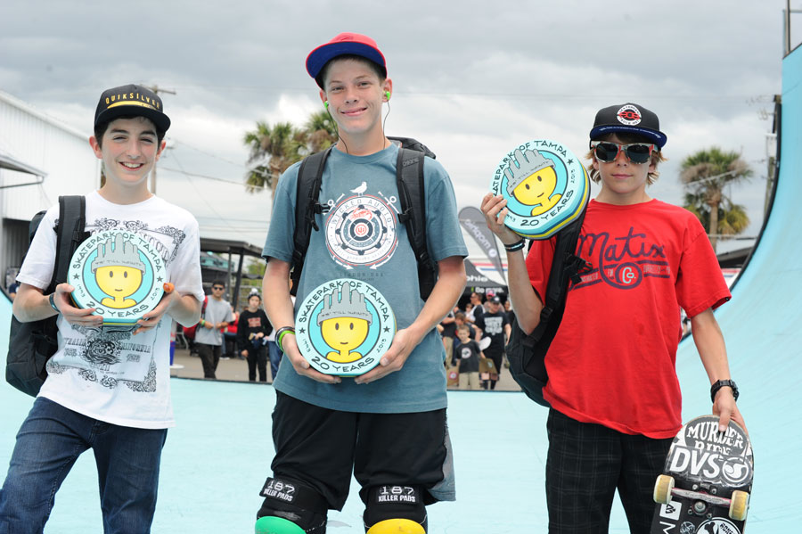 Top three in the Tampa Am Vert Contest